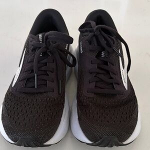 Brooks Black and White Athletic Shoes
